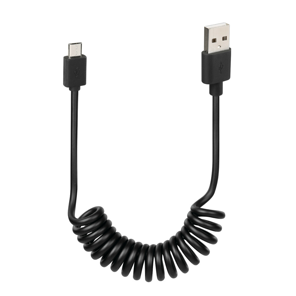 Cavo a spirale Usb > Micro Usb - 100 cm