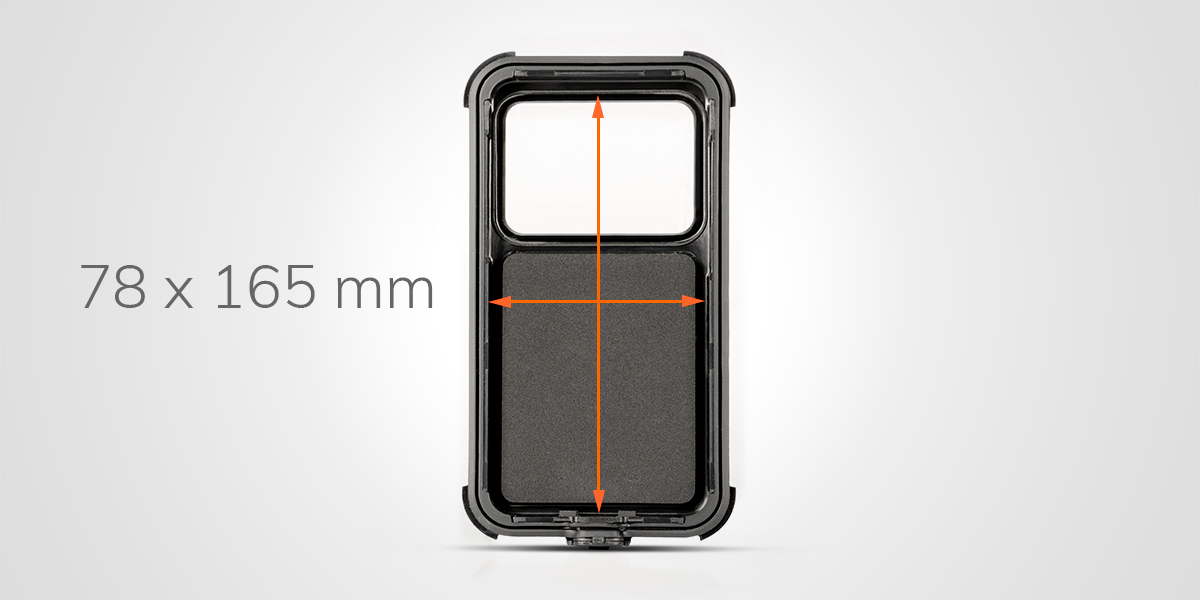 Custodia rigida universale per smartphone - 78x165mm 