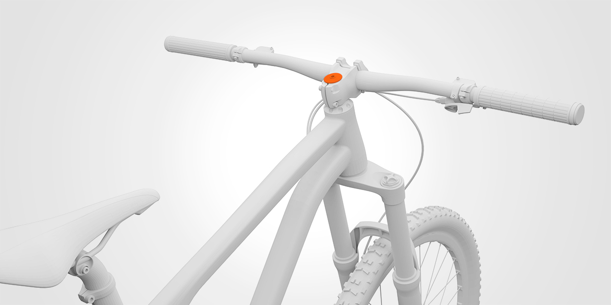 Porta cellulare canotto di sterzo bici
