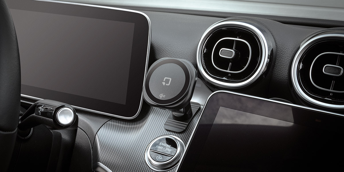 Porta cellulare auto magnetico con ricarica wireless e base adesiva - 15W 91804-A-01.jpg