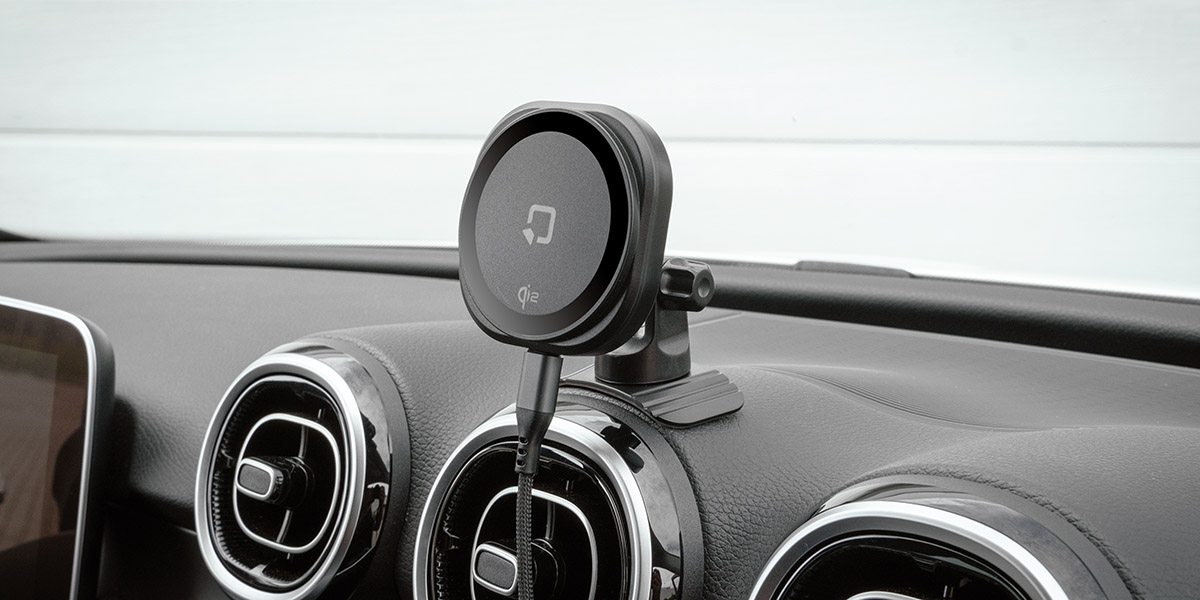 Porta cellulare auto magnetico con ricarica wireless e base adesiva - 15W 91804-A-03.jpg